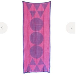 Block Shop Textiles Pink and Blue Geometric Scarf